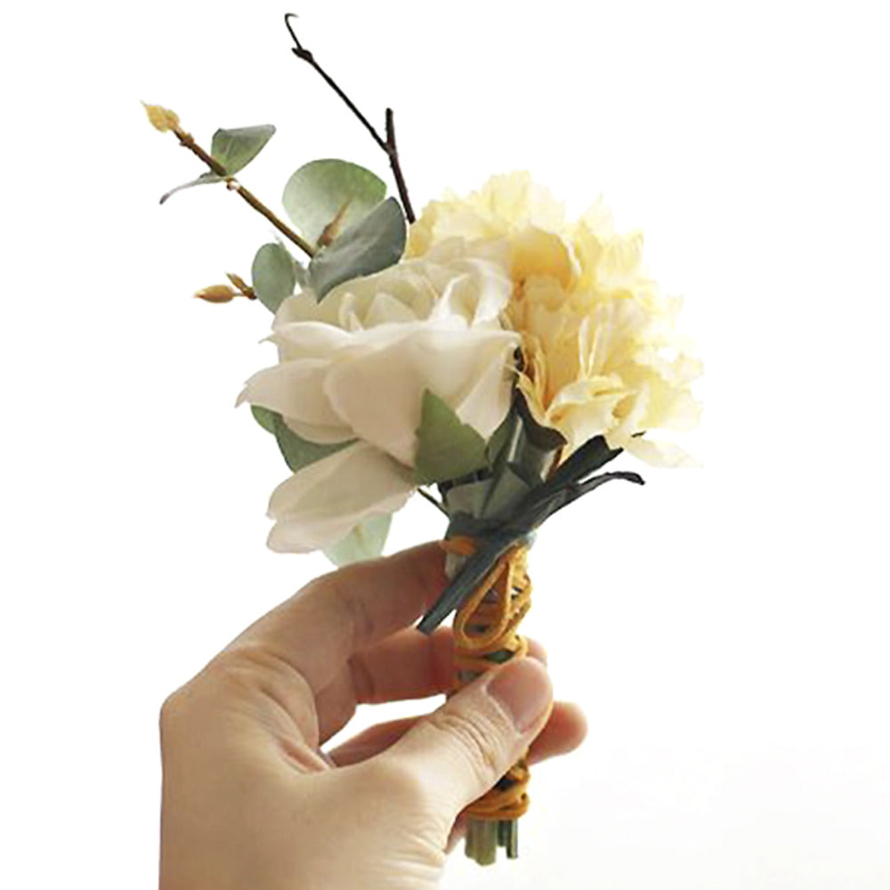 카네이션 코사지 장식 꽃 다발 조화 부케 (3color)