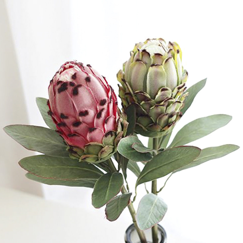 프로테아 용왕 꽃 대형 가지 조화 장식 (2color)